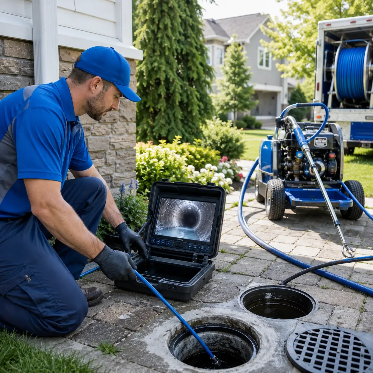 Outdoor drain cleaning professionals serving Coopers Plains, NY