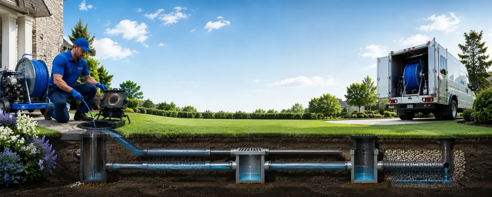 Outdoor drain cleaning information for Coopers Plains, NY